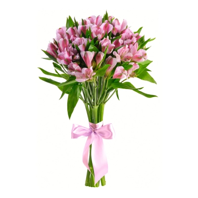 Букет «Хорошее настроение» из розовых альстромерий – солнечный подарок Бугульма Республика Татарстан