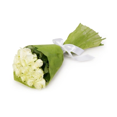 Букет из белых роз в фетре Бугульма Республика Татарстан