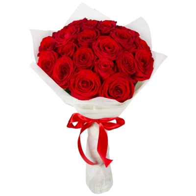 Букет из красных роз в фетре Бугульма Республика Татарстан